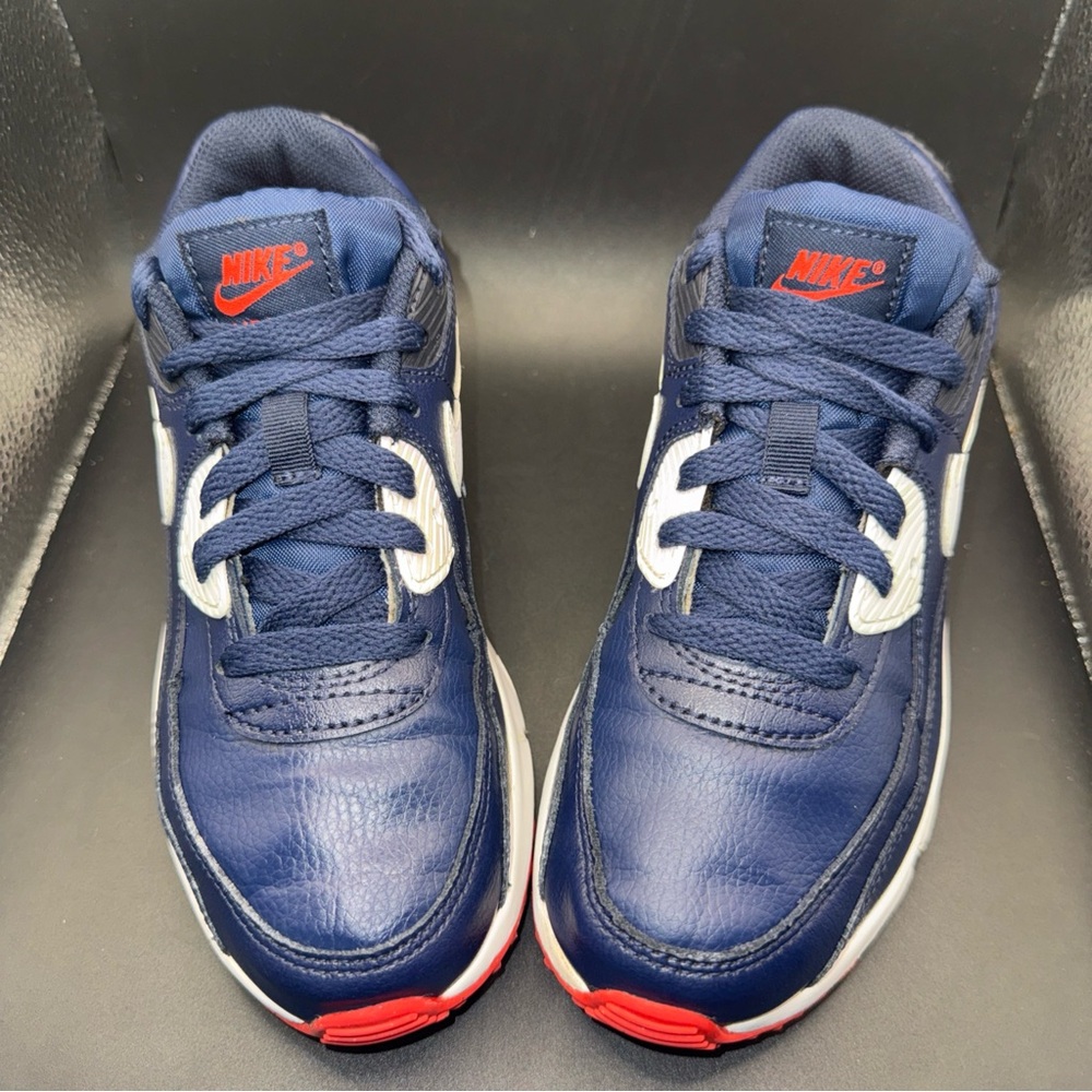 Size 3Y (PS) - Nike Air Max 90 Obsidian Track Red, DV3608-400, Clean, No Box